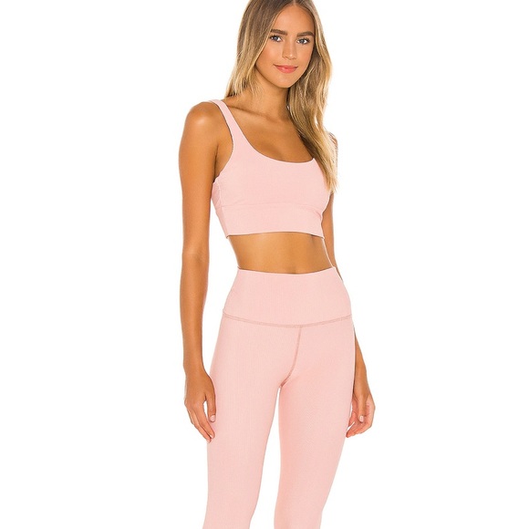 Beach Riot Ribbed Leah top, Ayla Legging Pink - Picture 2 of 9